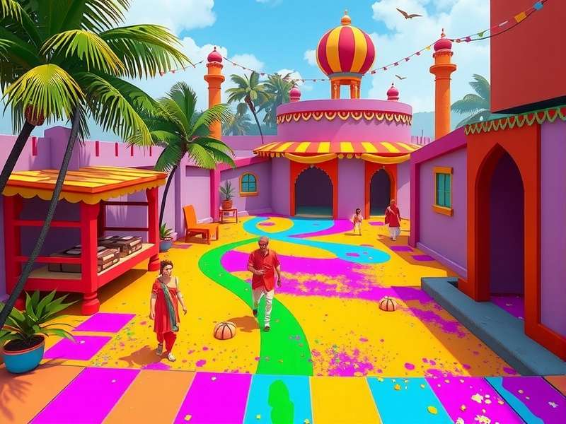 Holi Vivid Voyage community celebration event